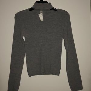 Large, Vneck chocked sweater